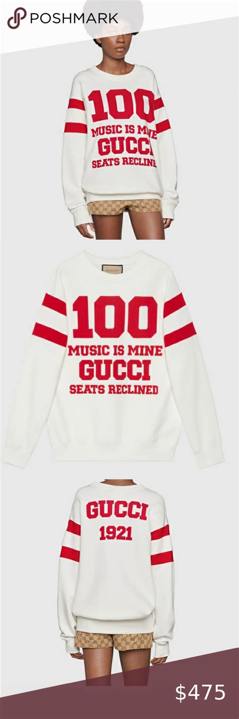 music is mine gucci seats recline hoodie|gucci 100 anniversary collection.